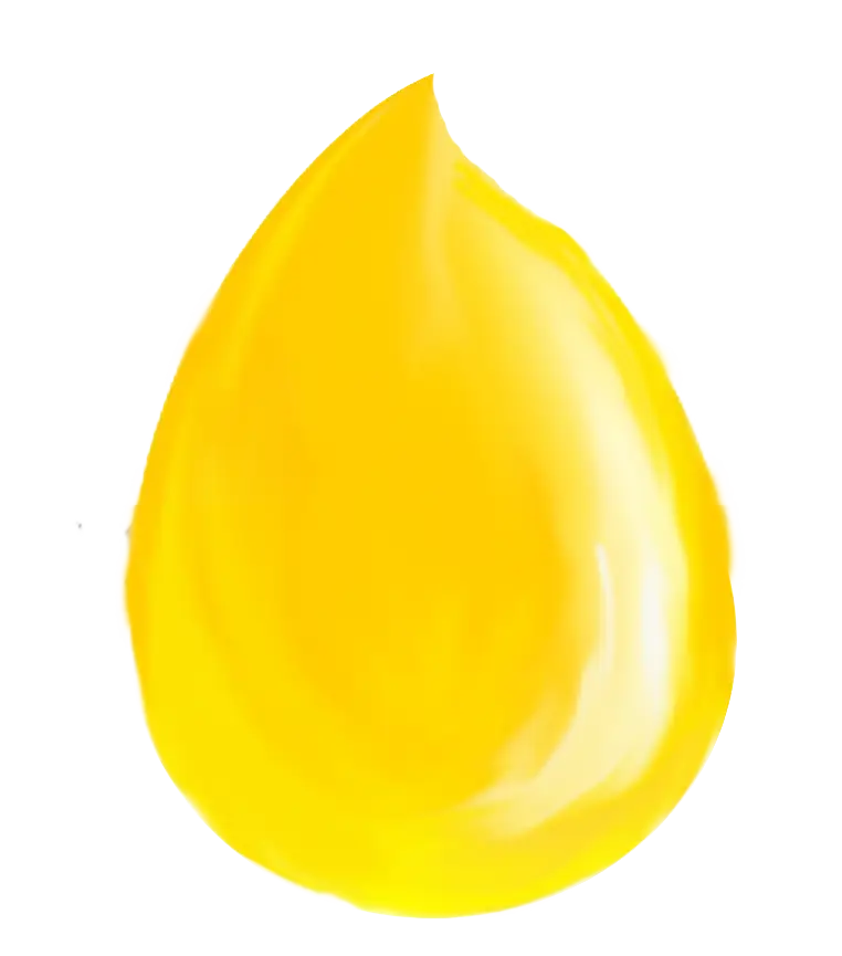 Yellow Liquid Droplet Illustration