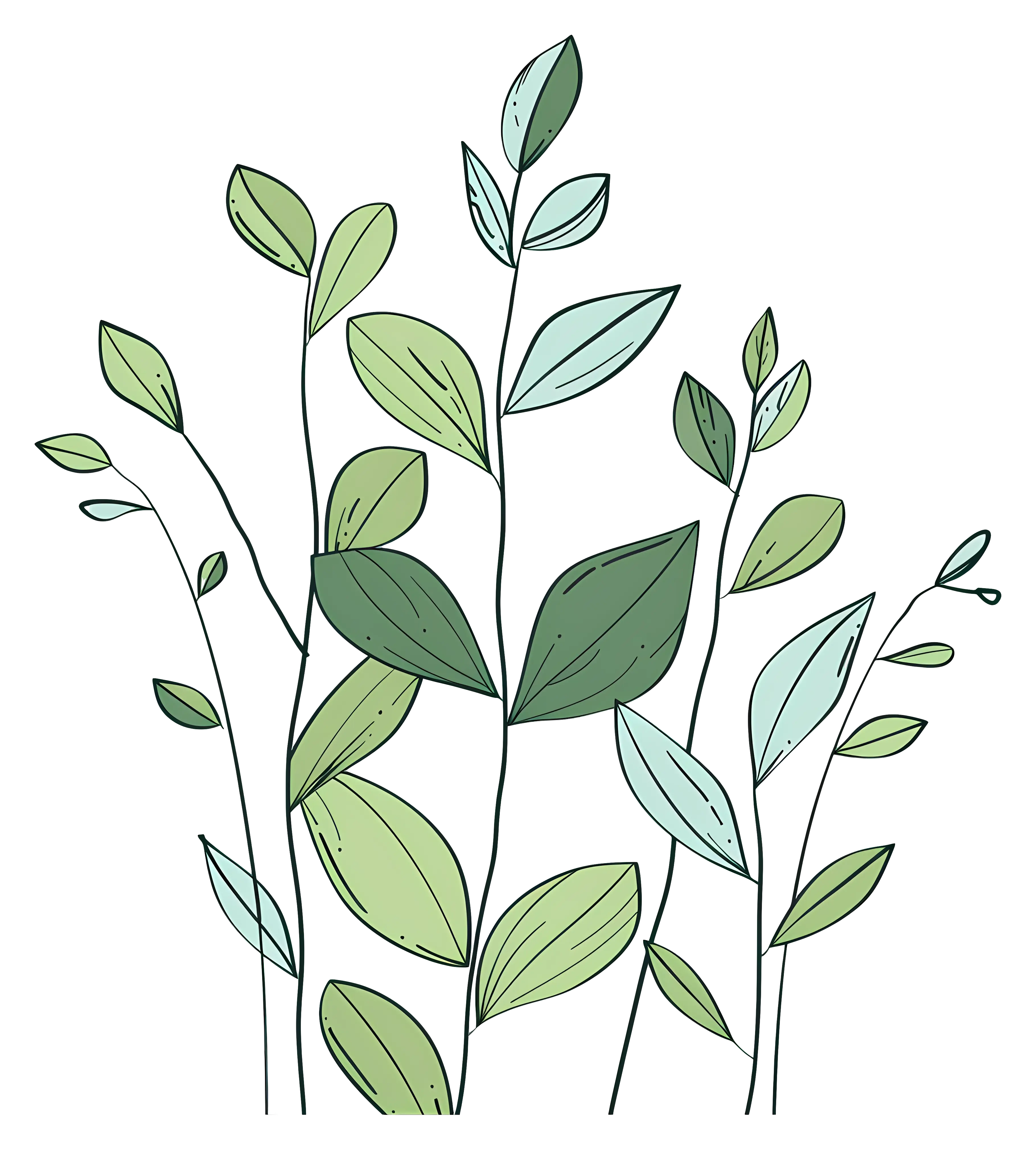 Green Leaves Illustration
