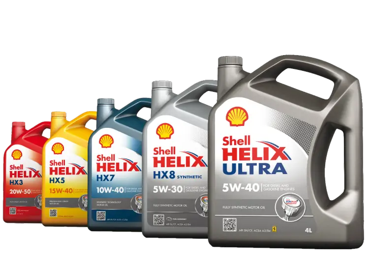 Shell Helix Motor Oil Collection