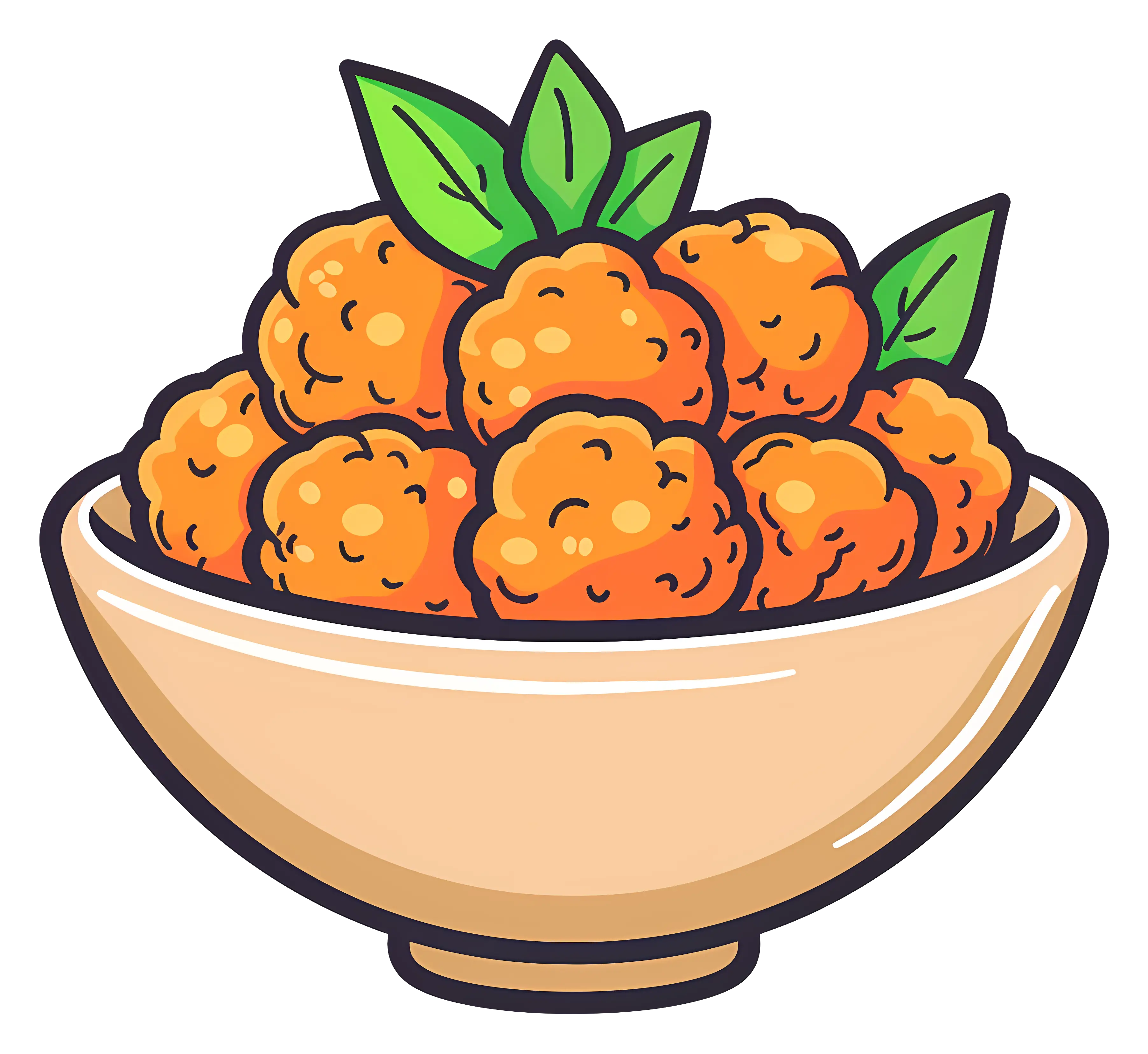Bowl of Fried Snacks