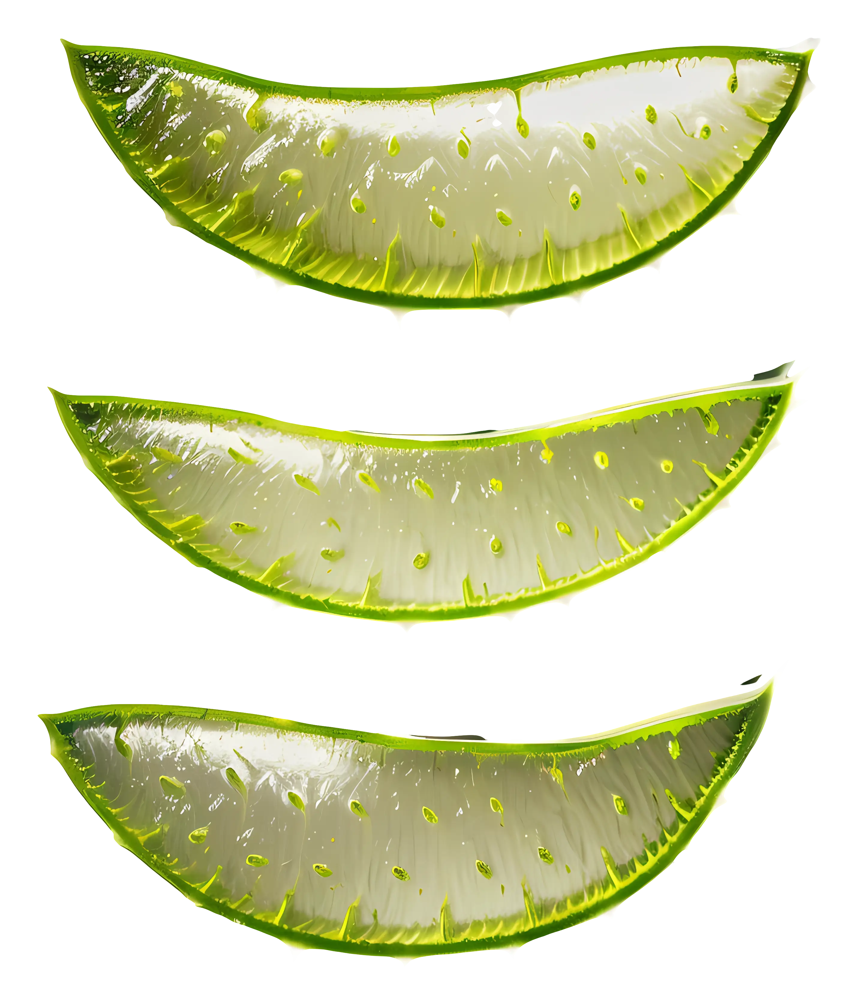 Illustration of Fresh Aloe Vera Slices