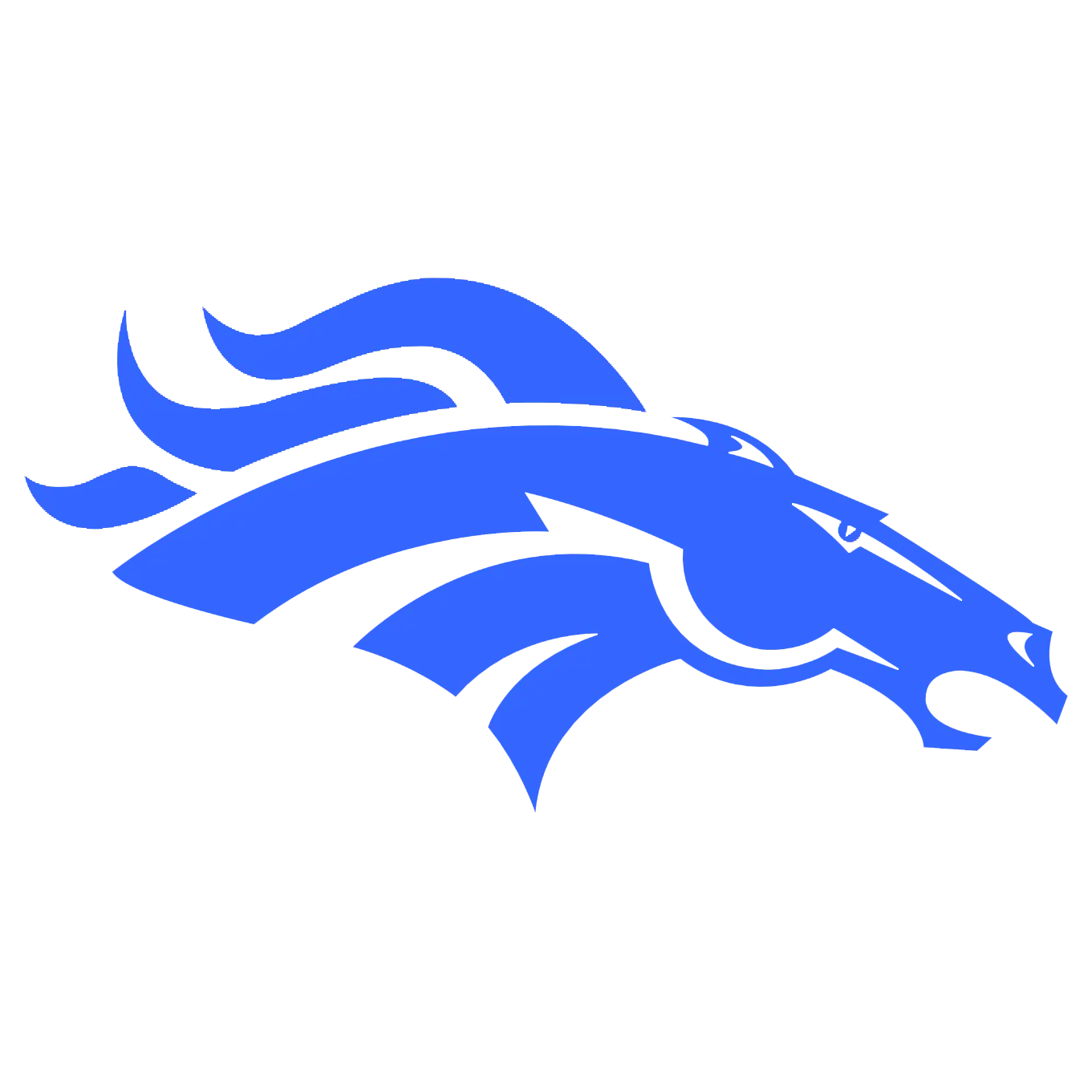 Blue Horse Logo Design