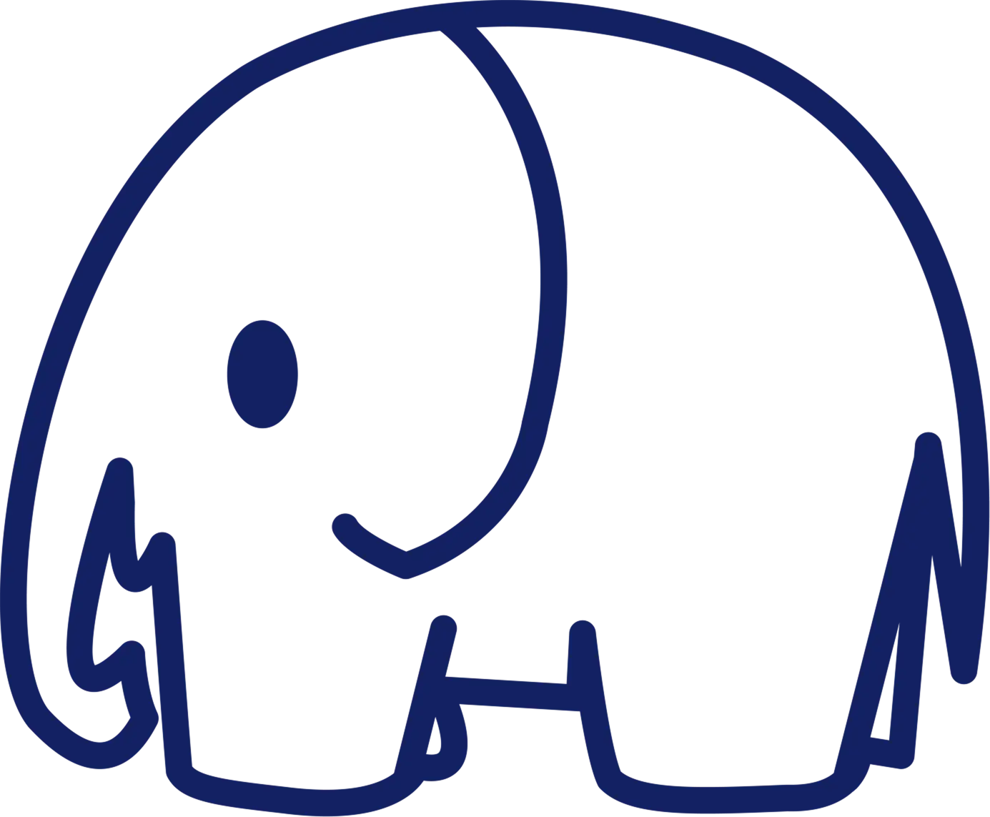 Cute Elephant Drawing