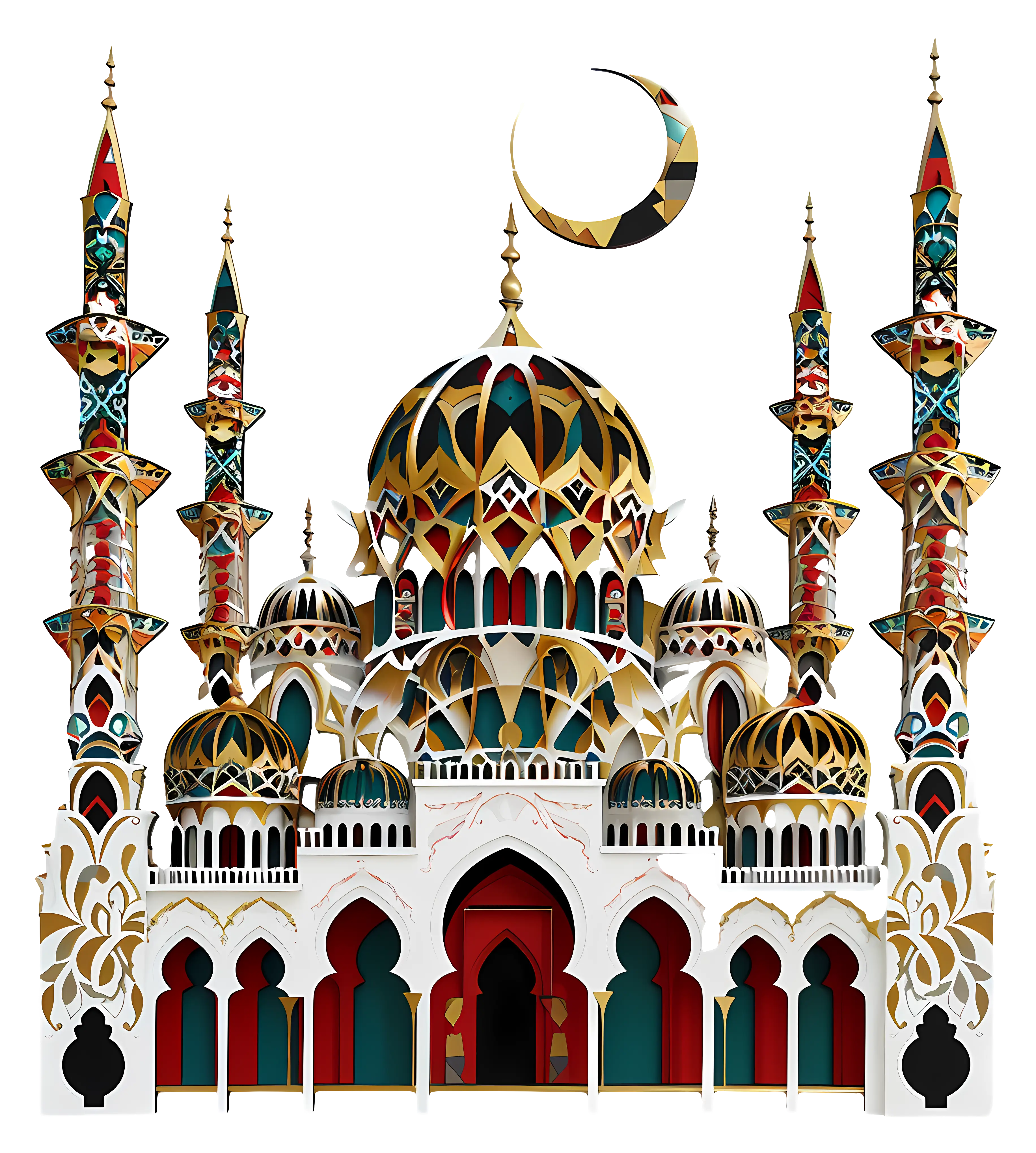 Ornate Mosque Illustration