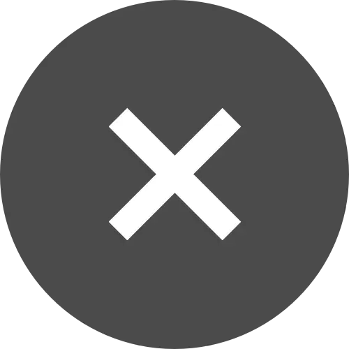 Grey Circle Cancel Symbol