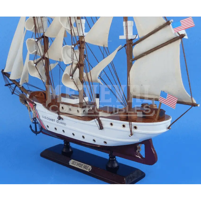 Decorative Model Ship with Sails