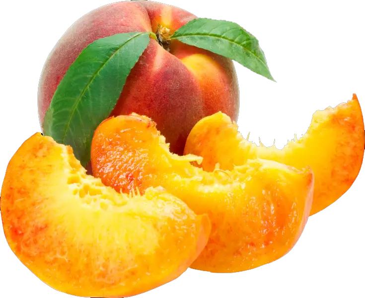 Fresh and Juicy Sliced Peach