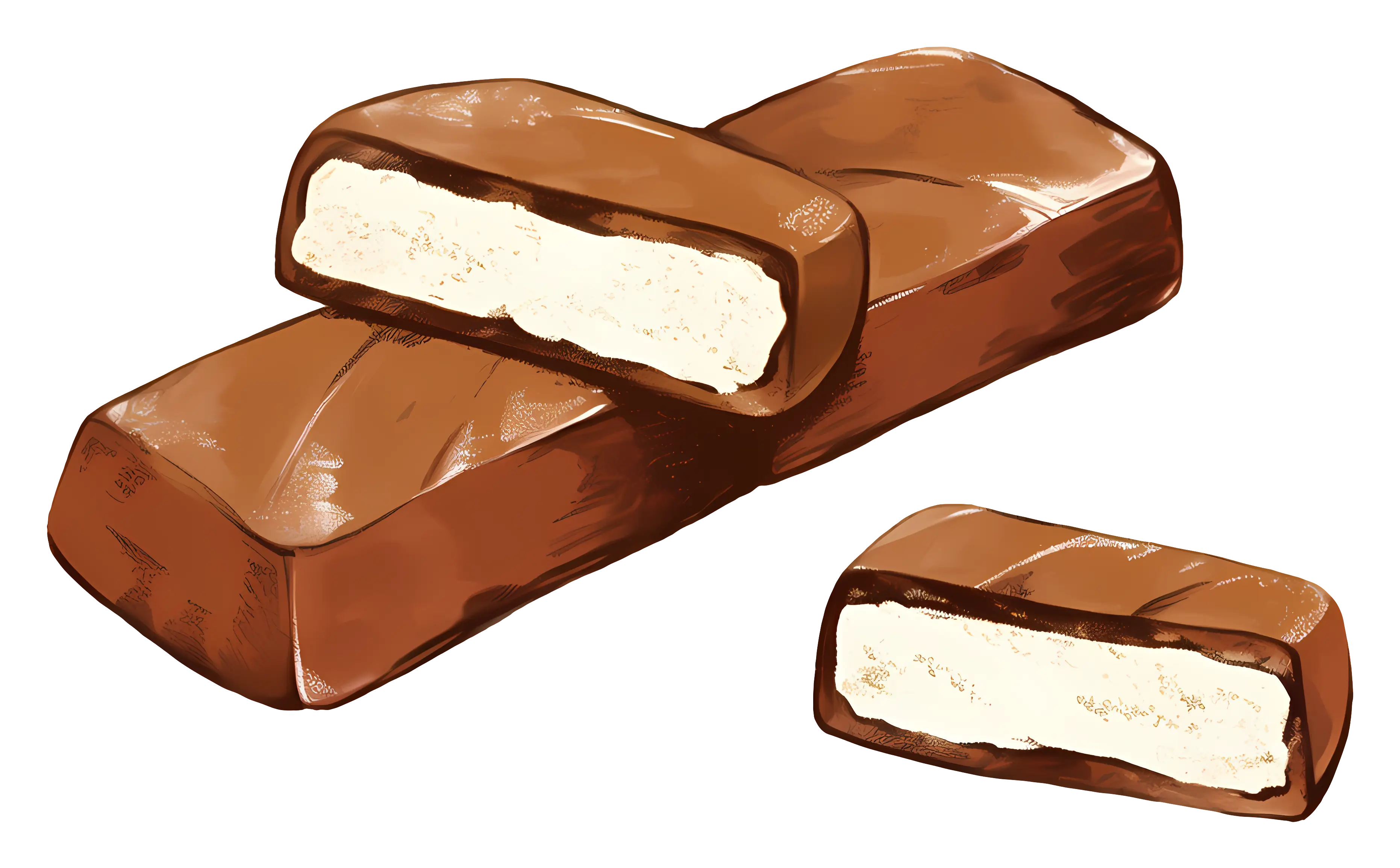 Chocolate Bars with Cream Filling