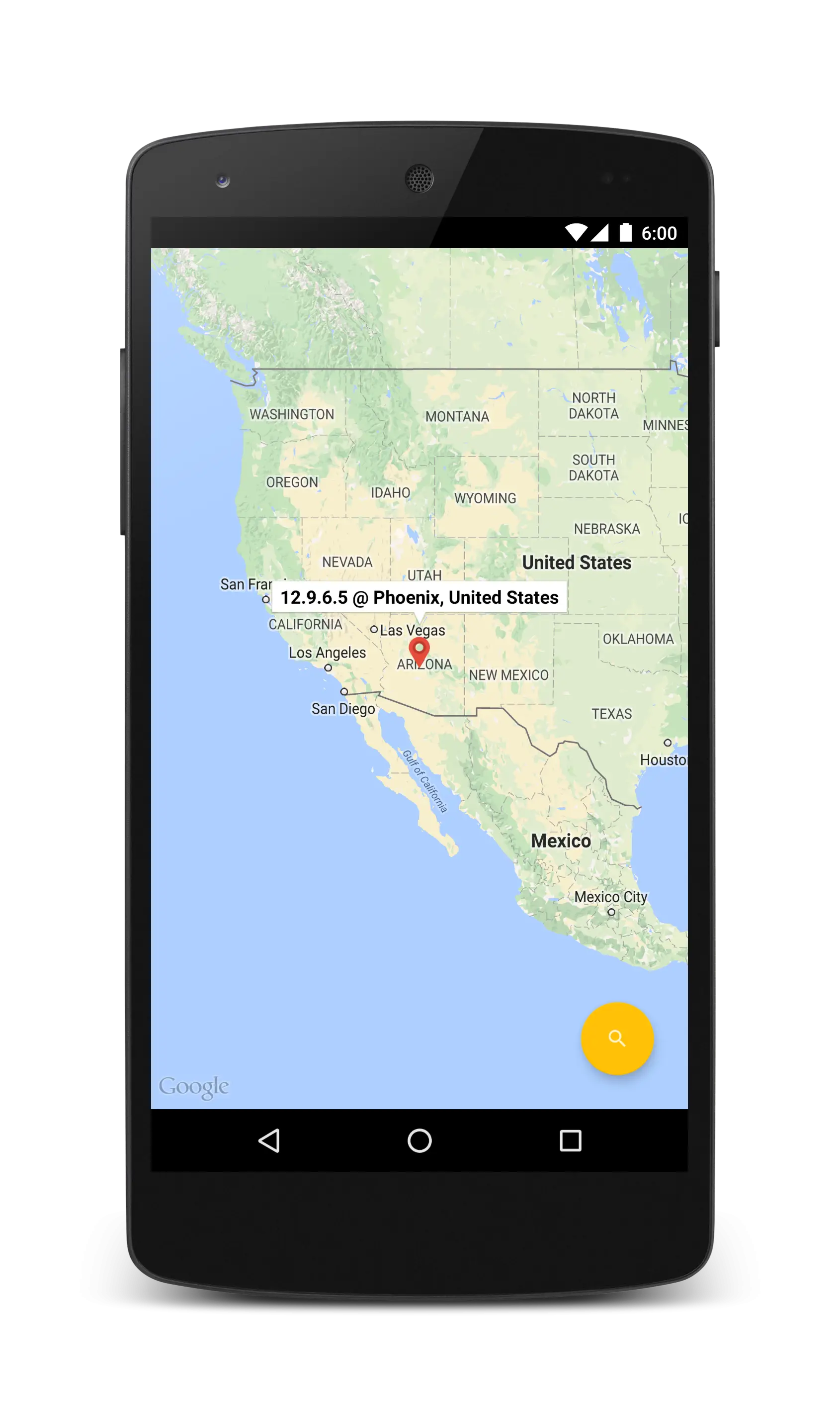 Smartphone with Map Display