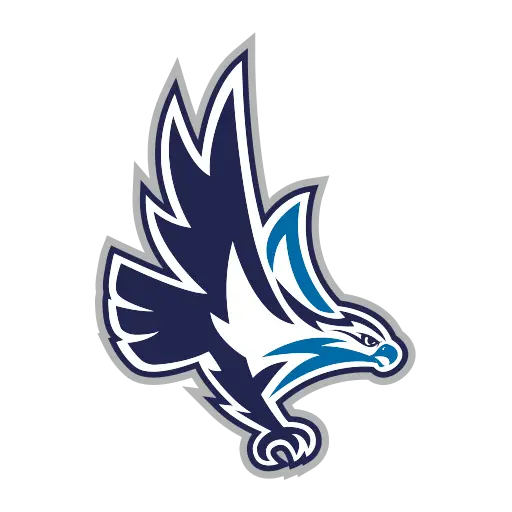 Blue and White Eagle Logo