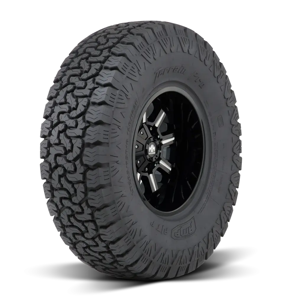 Black All-Terrain Tire for Off-Road Adventures