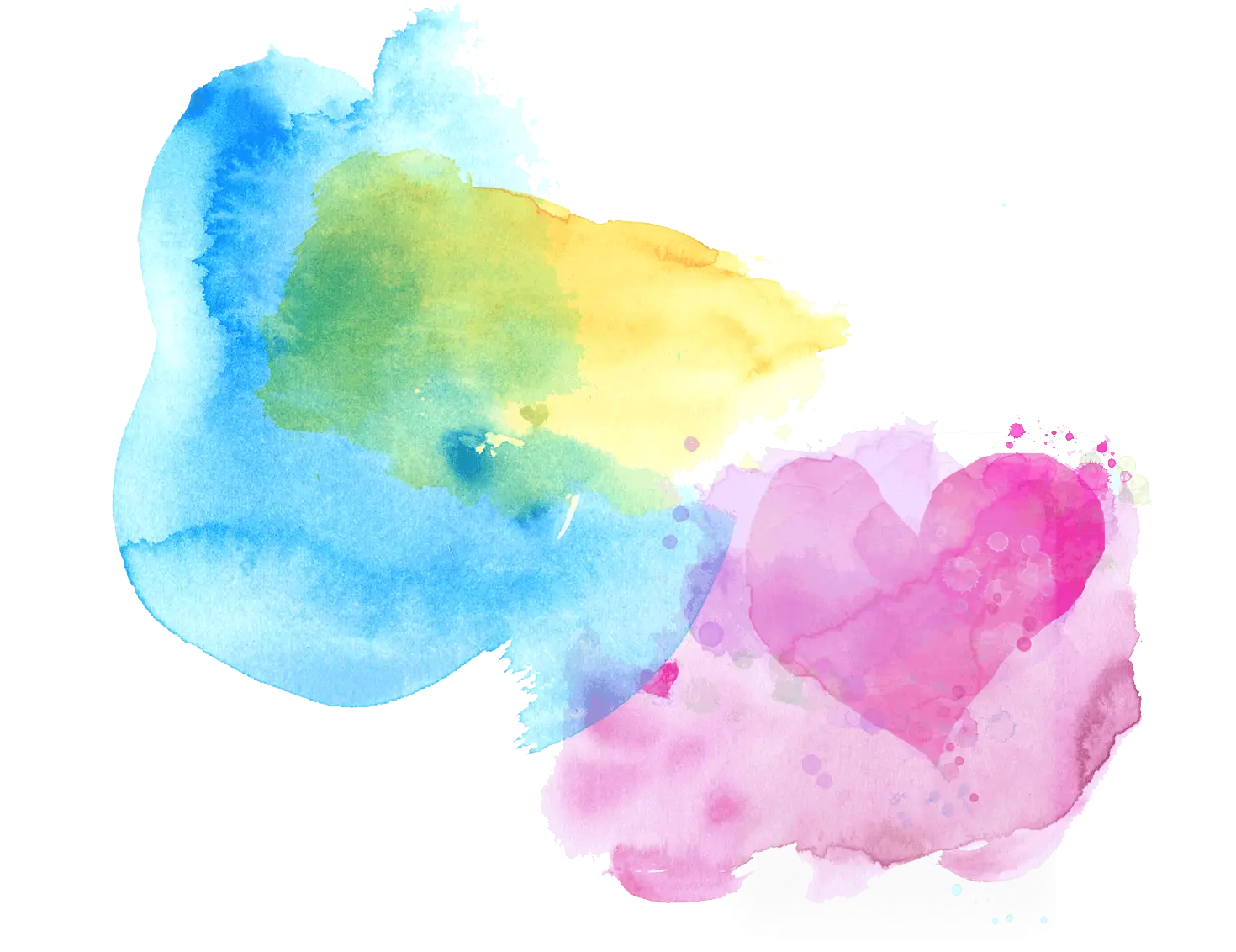 Colorful Watercolor Splashes Illustration