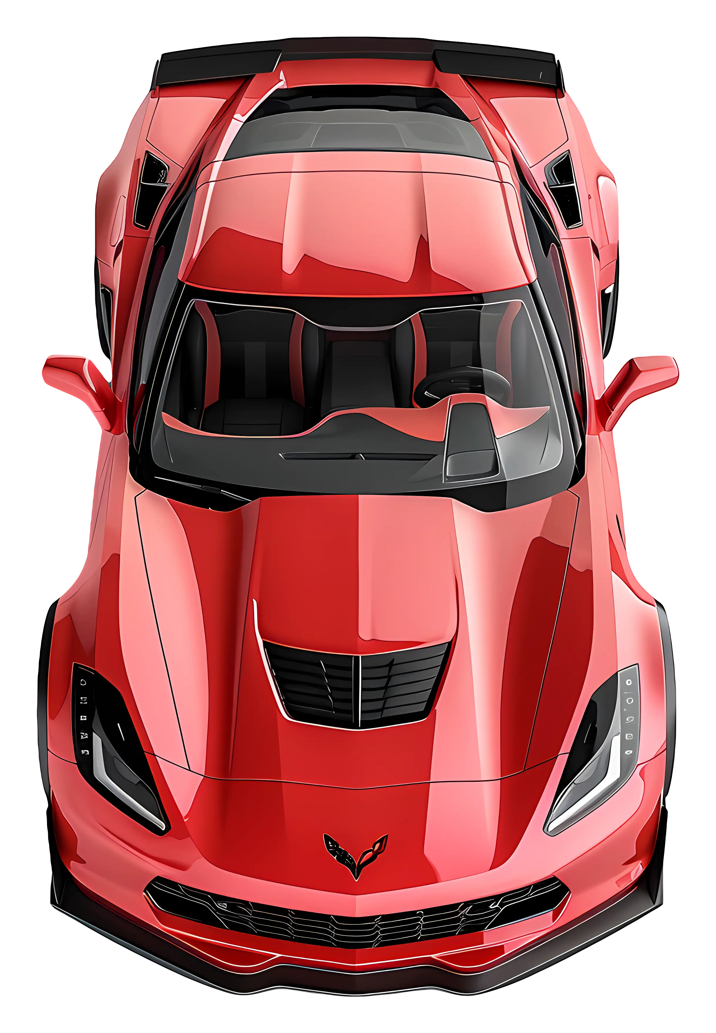 Sleek Red Sports Car Design