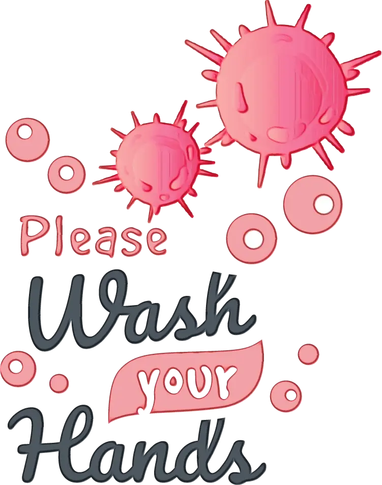 Wash Your Hands Hygiene Illustration