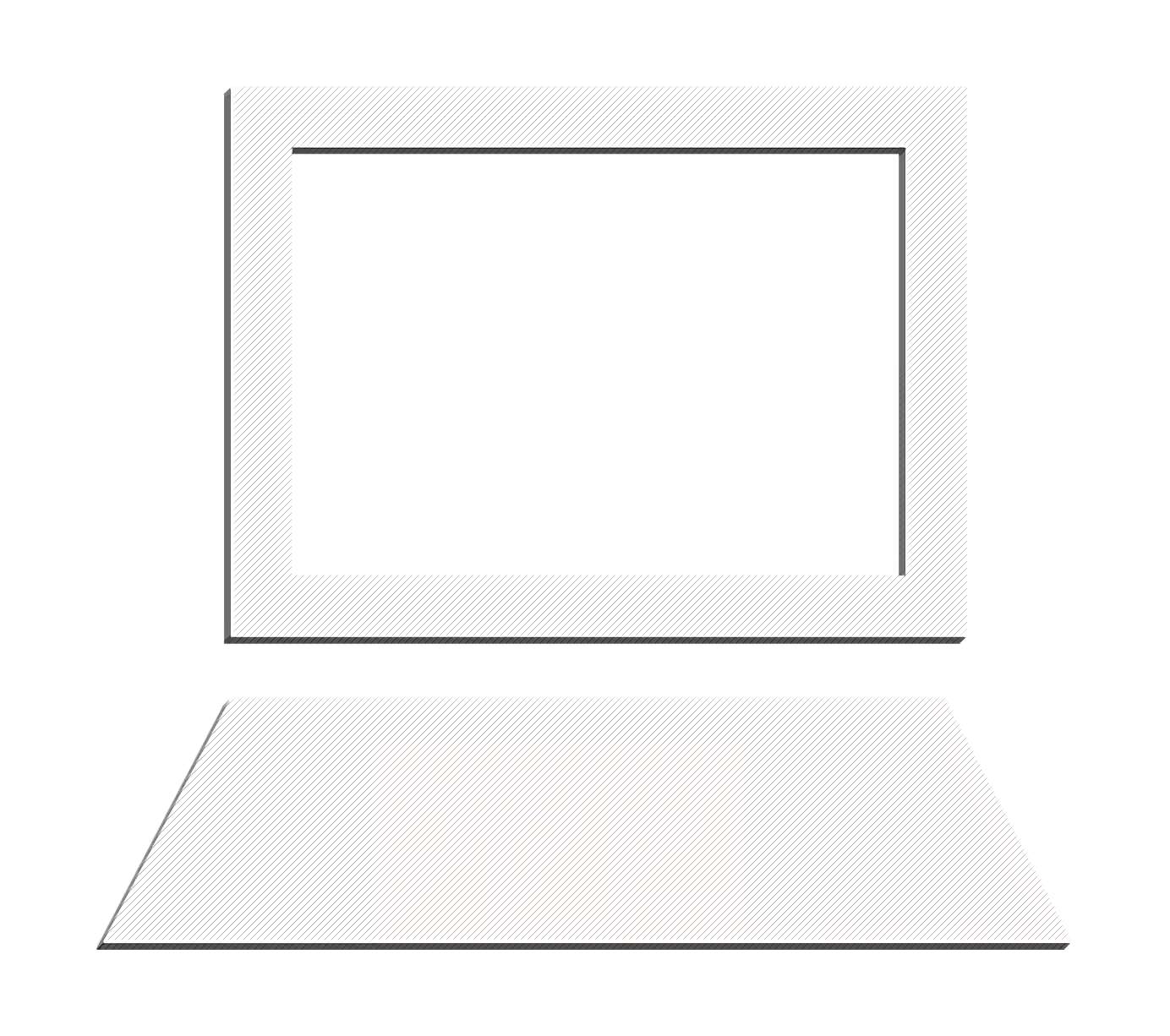 Blank Screen Frame Illustration