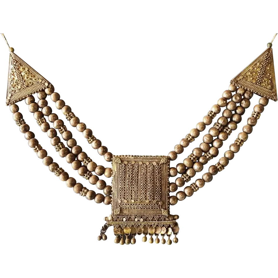 Traditional Ornate Necklace with Beads