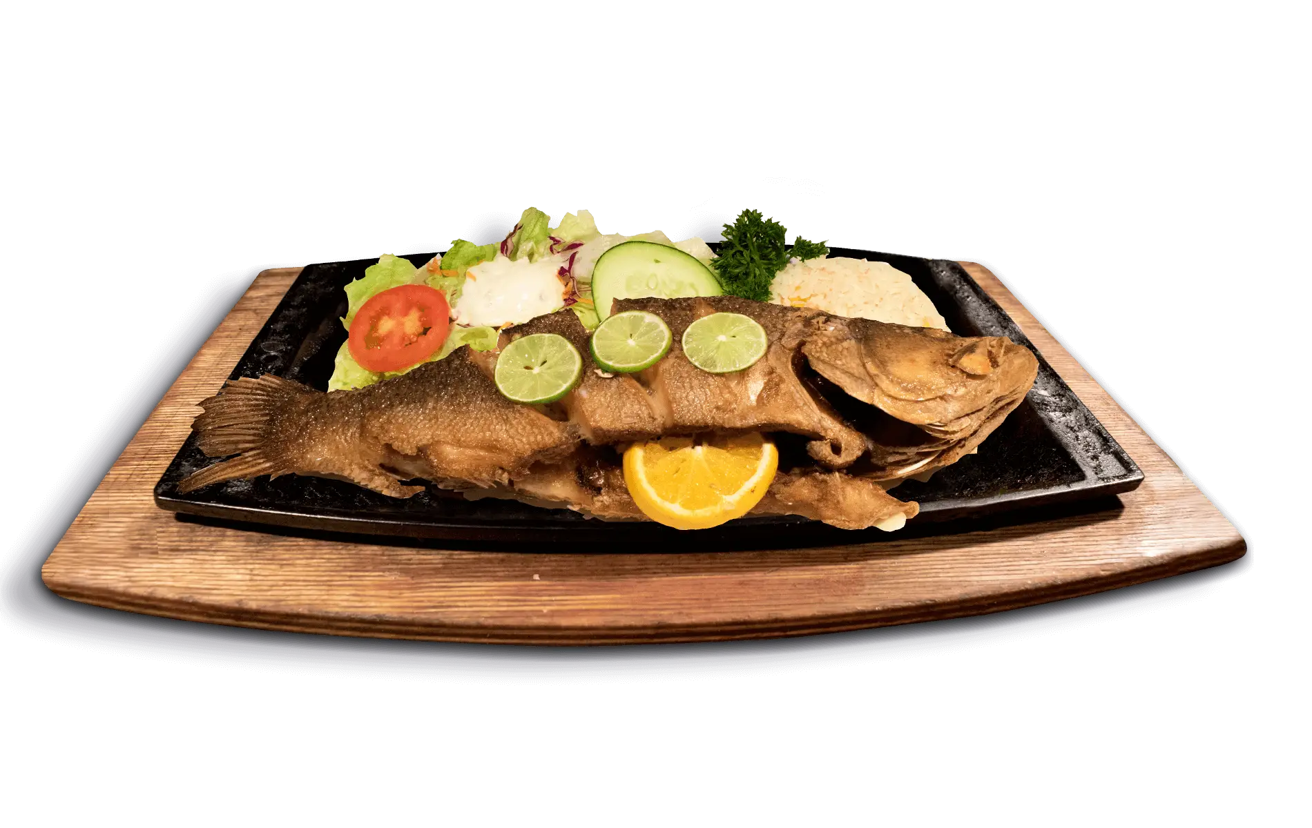 Grilled Fish with Vegetables Platter