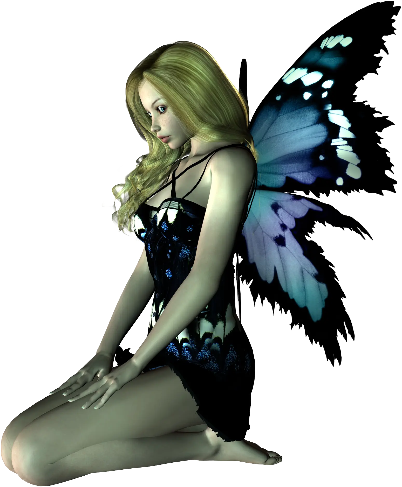 Fantasy Fairy with Butterfly Wings