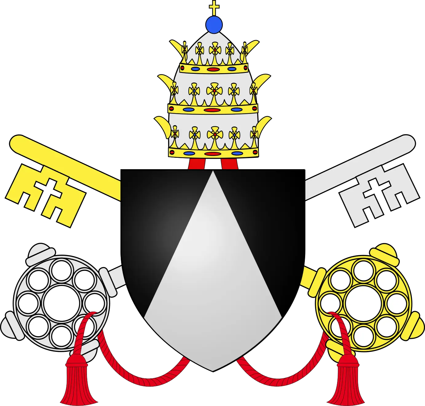 Papal Insignia with Decorative Elements