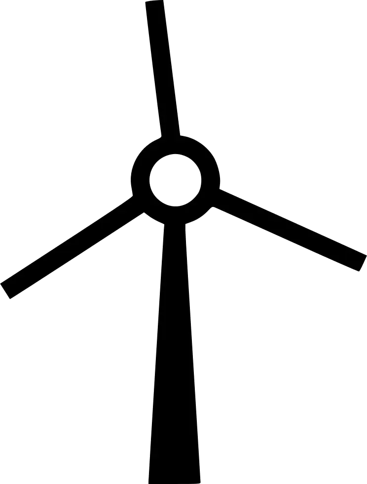 Windmill Icon for Renewable Energy