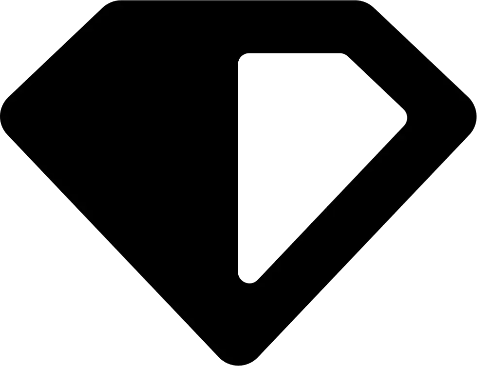 Black Diamond-shaped Symbol
