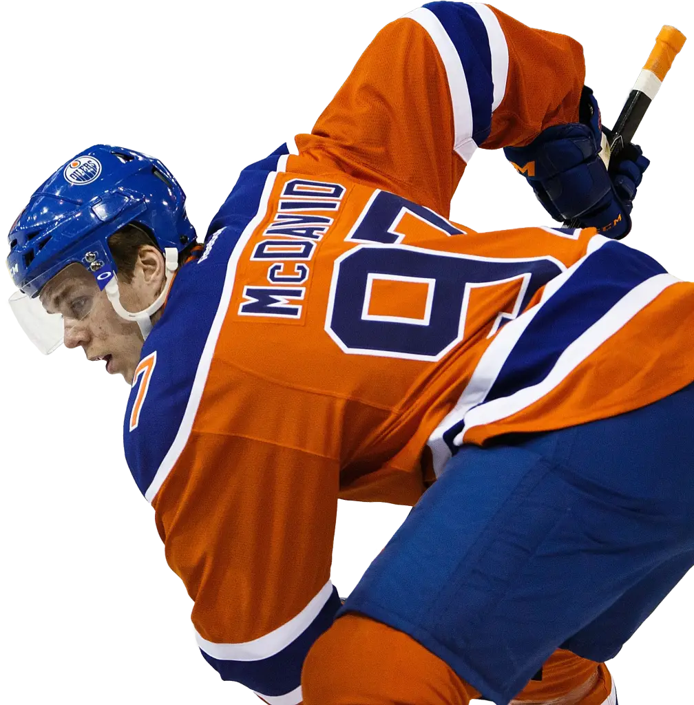 Hockey Player in Action