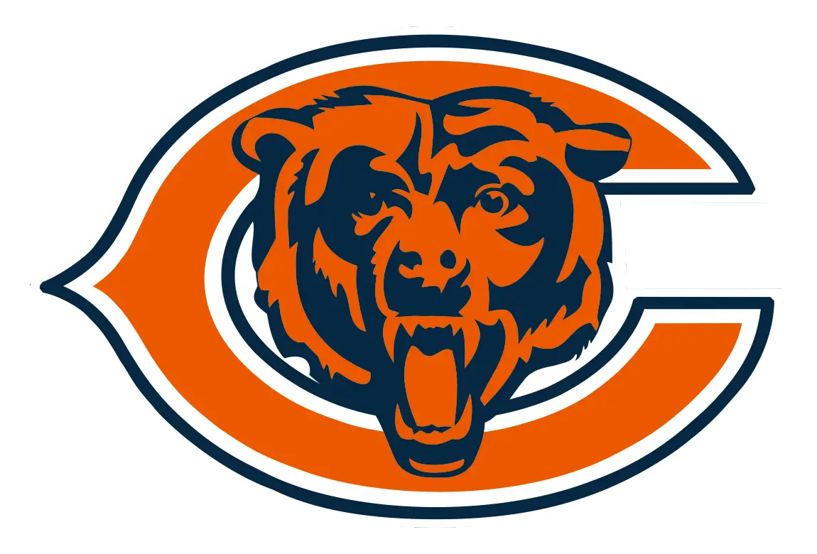 Bear Logo with Orange and Navy Design