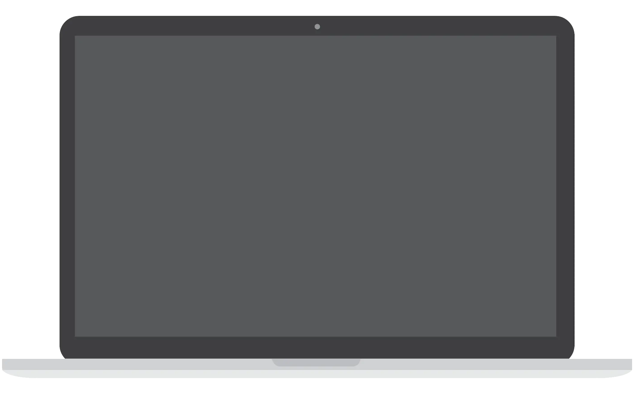 Minimalist Laptop Screen View