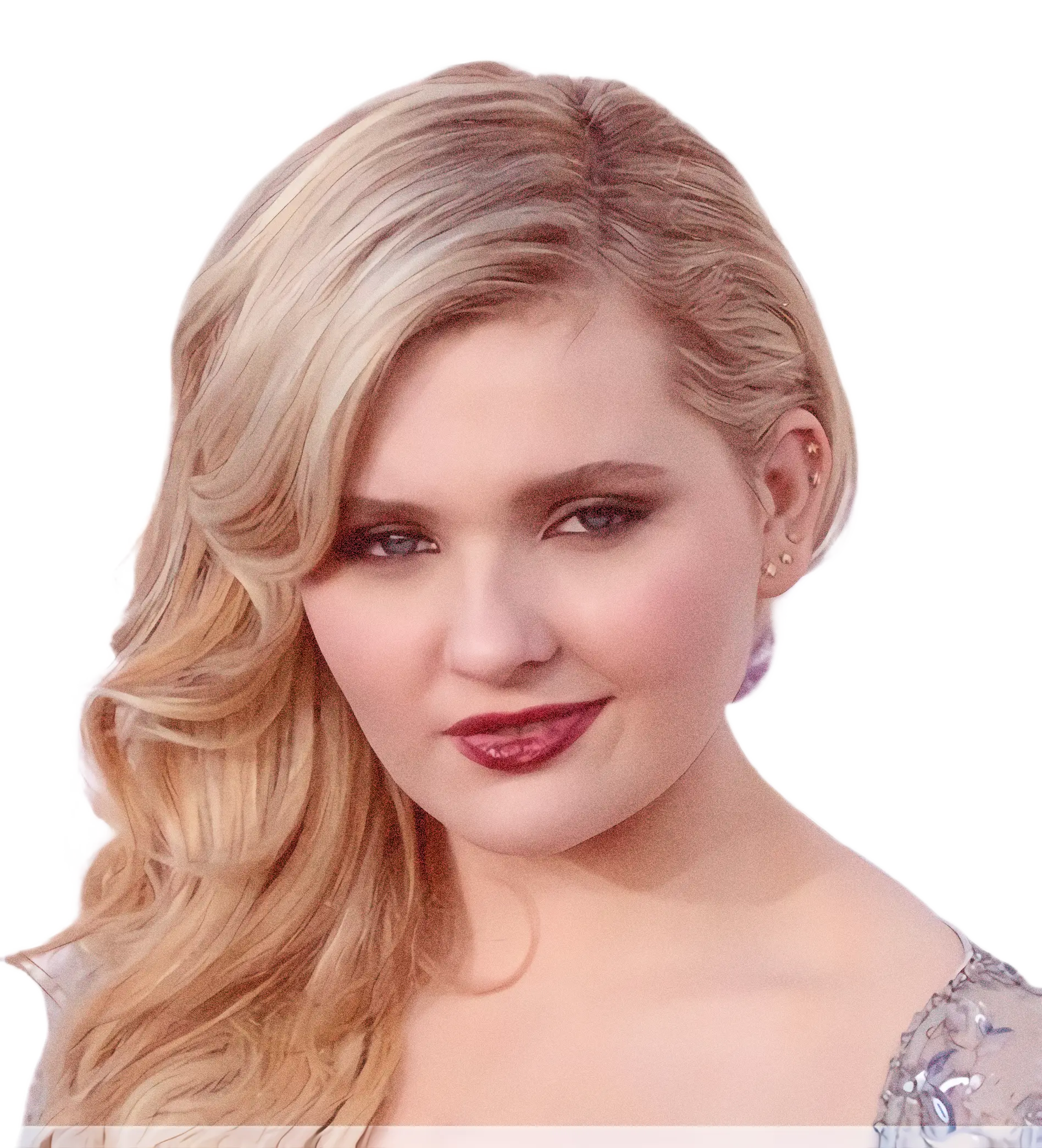 Blonde Woman with Elegant Expression