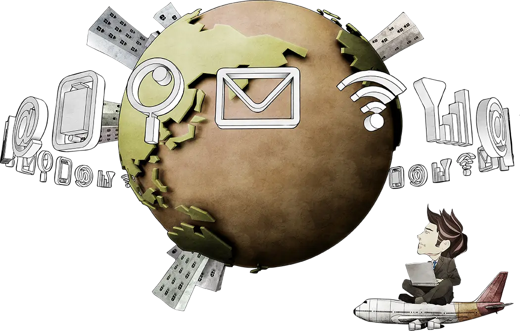 Global Communication Concept with Icons