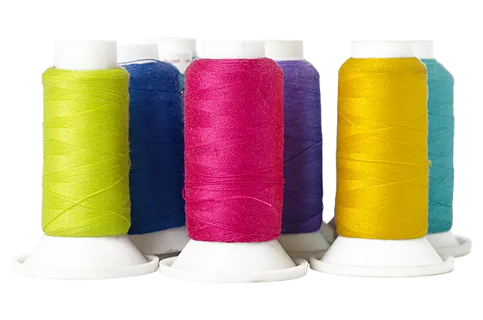 Colorful Thread Spools for Sewing