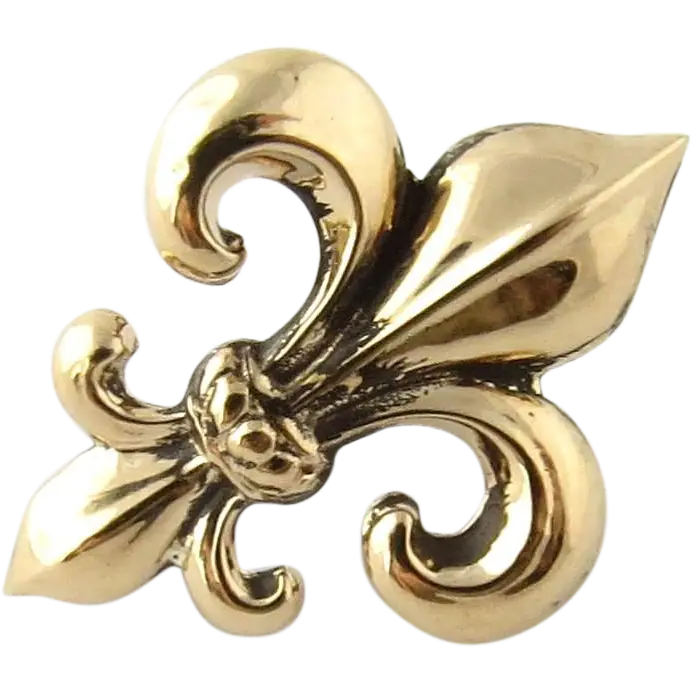 Gold Fleur-de-lis Emblem