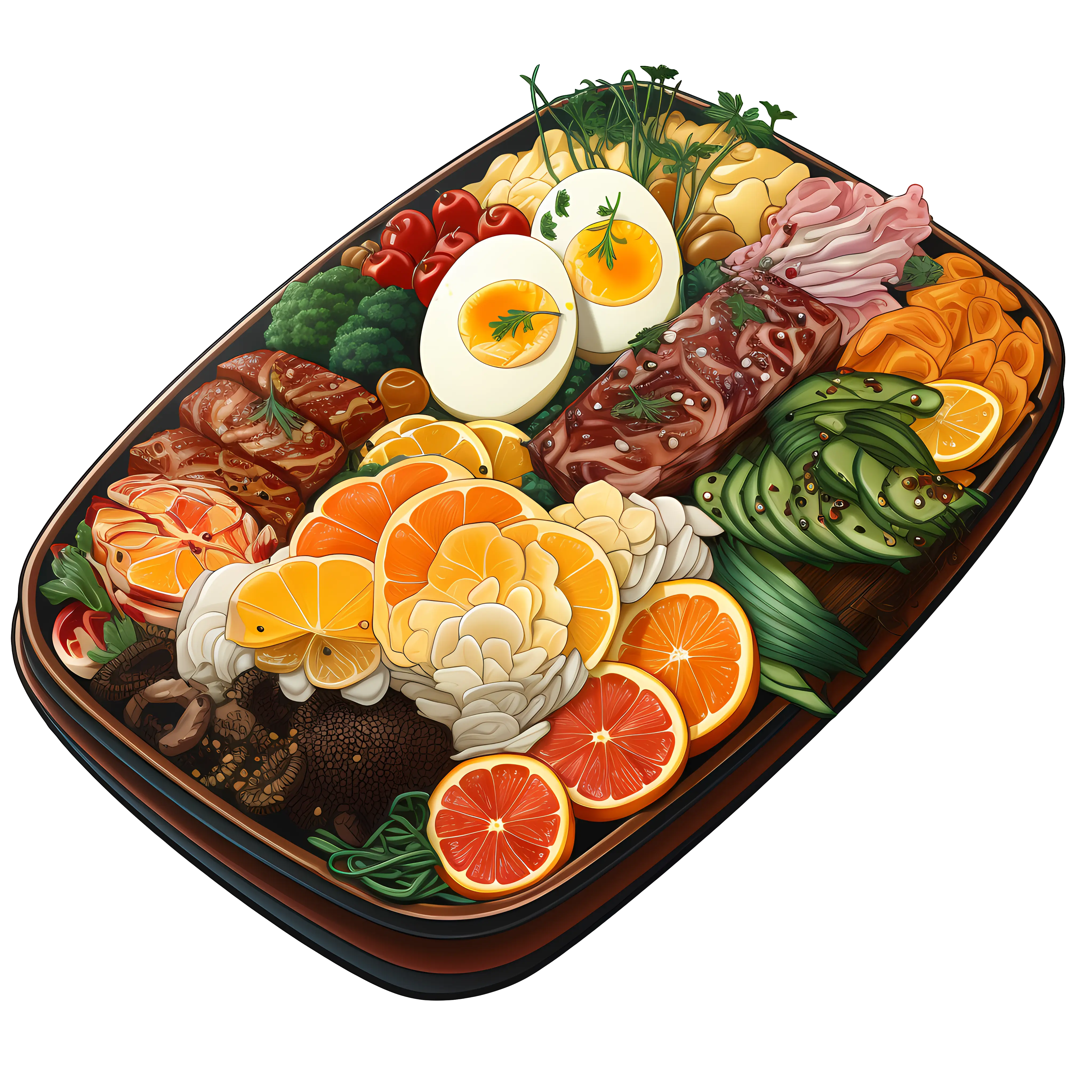 Beautifully Arranged Food Platter