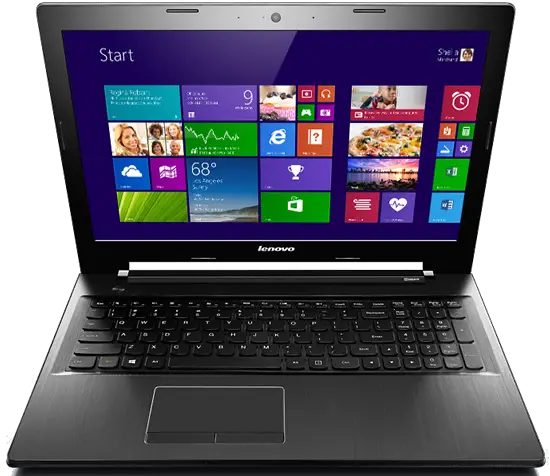 Open Laptop with Screen Display