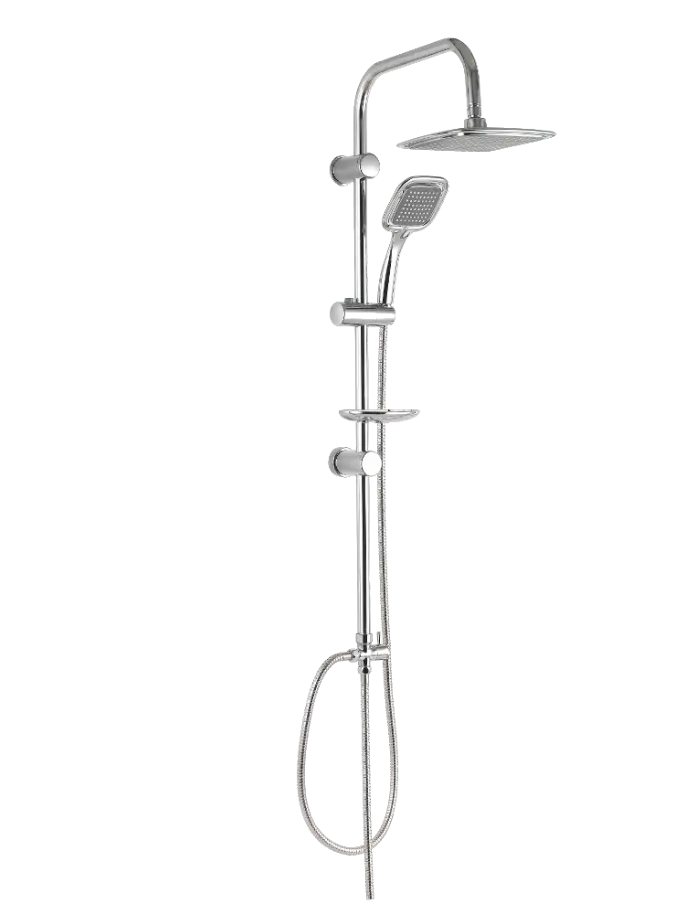 Modern Shower Set with Multiple Fixtures