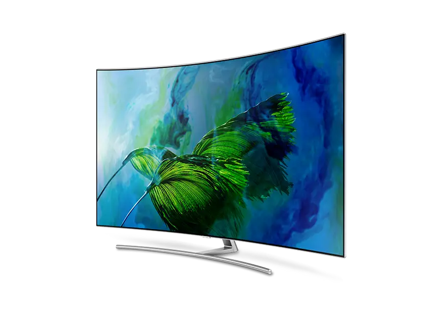 Curved Smart Television with Vibrant Display