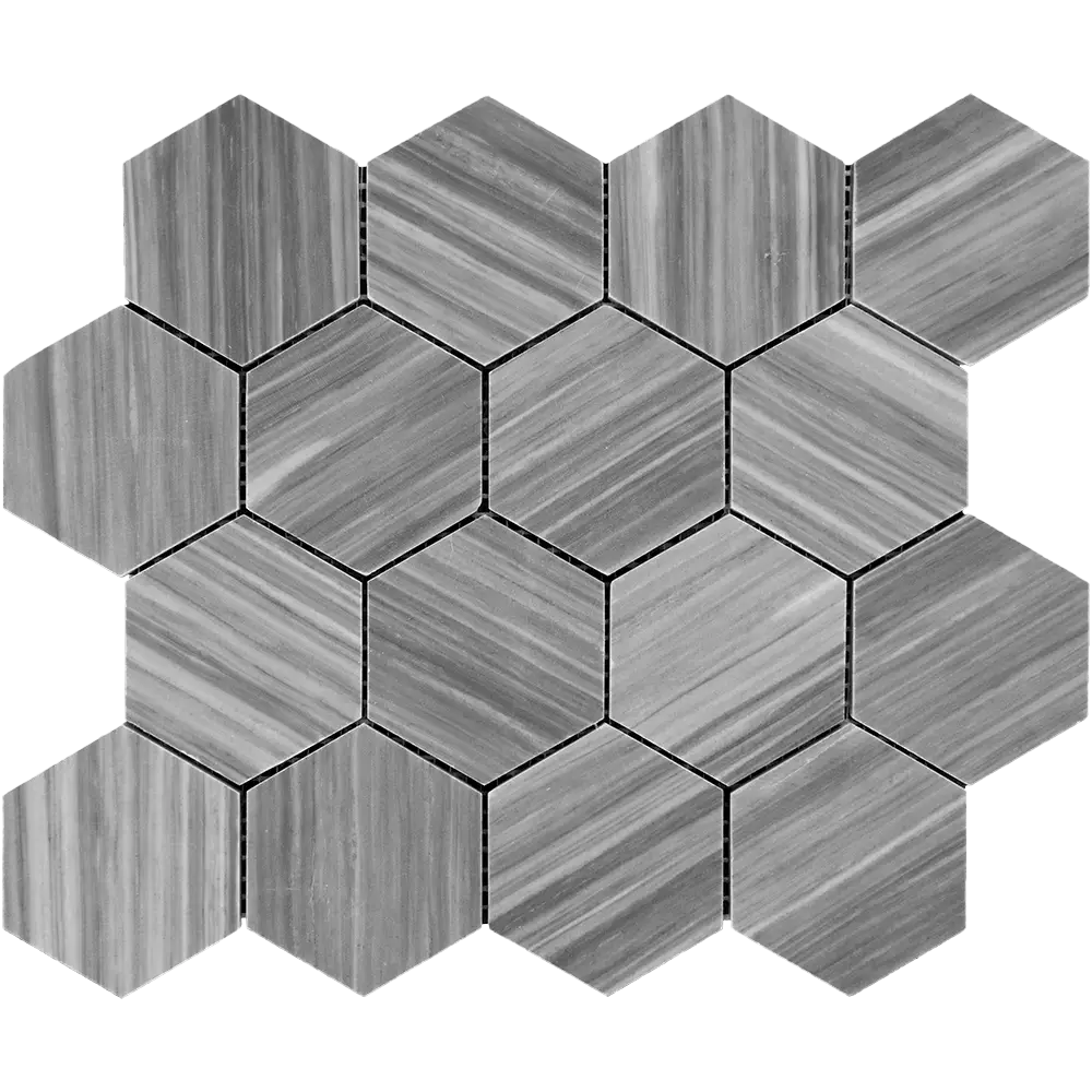 Gray Hexagonal Tiles