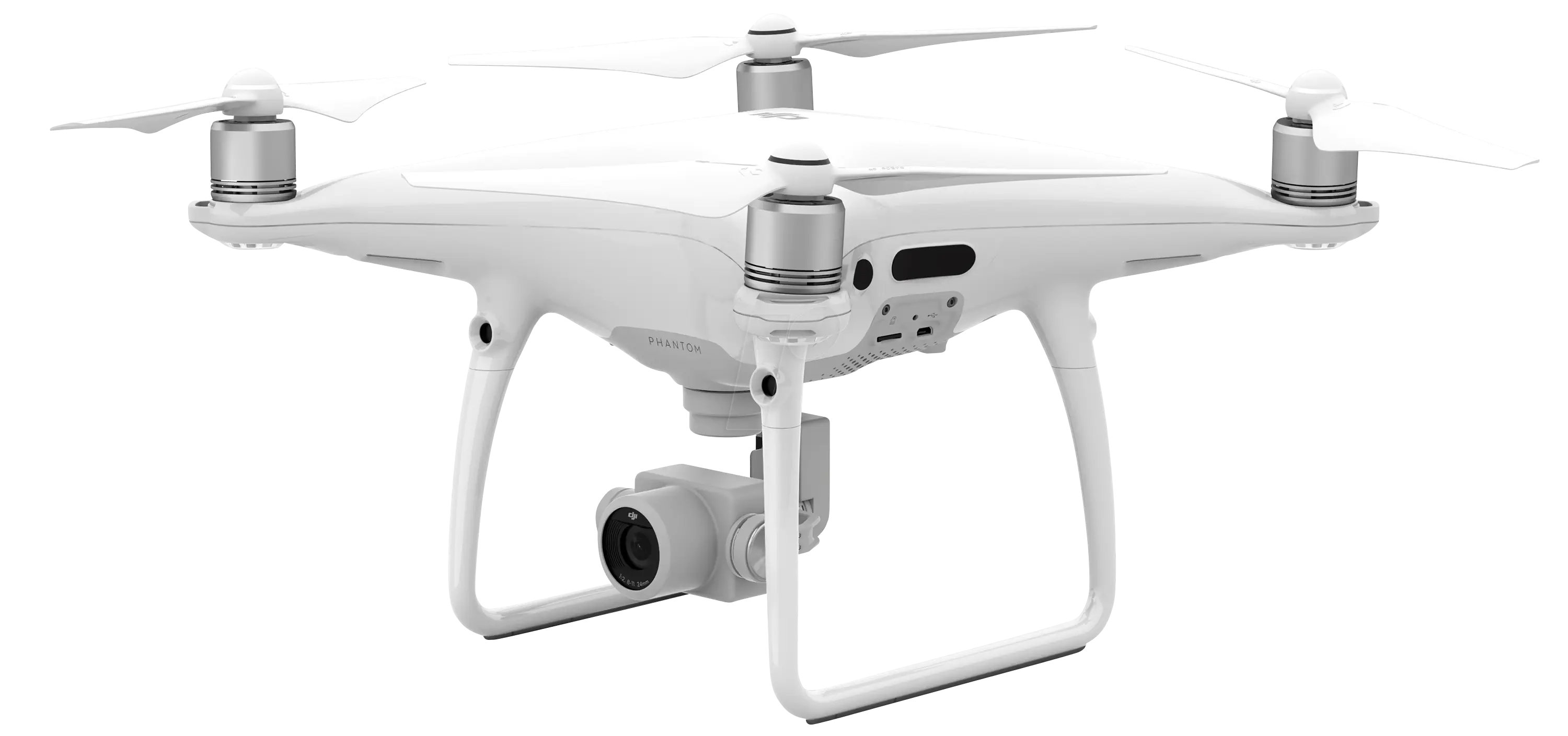 White Aerial Drone with Camera