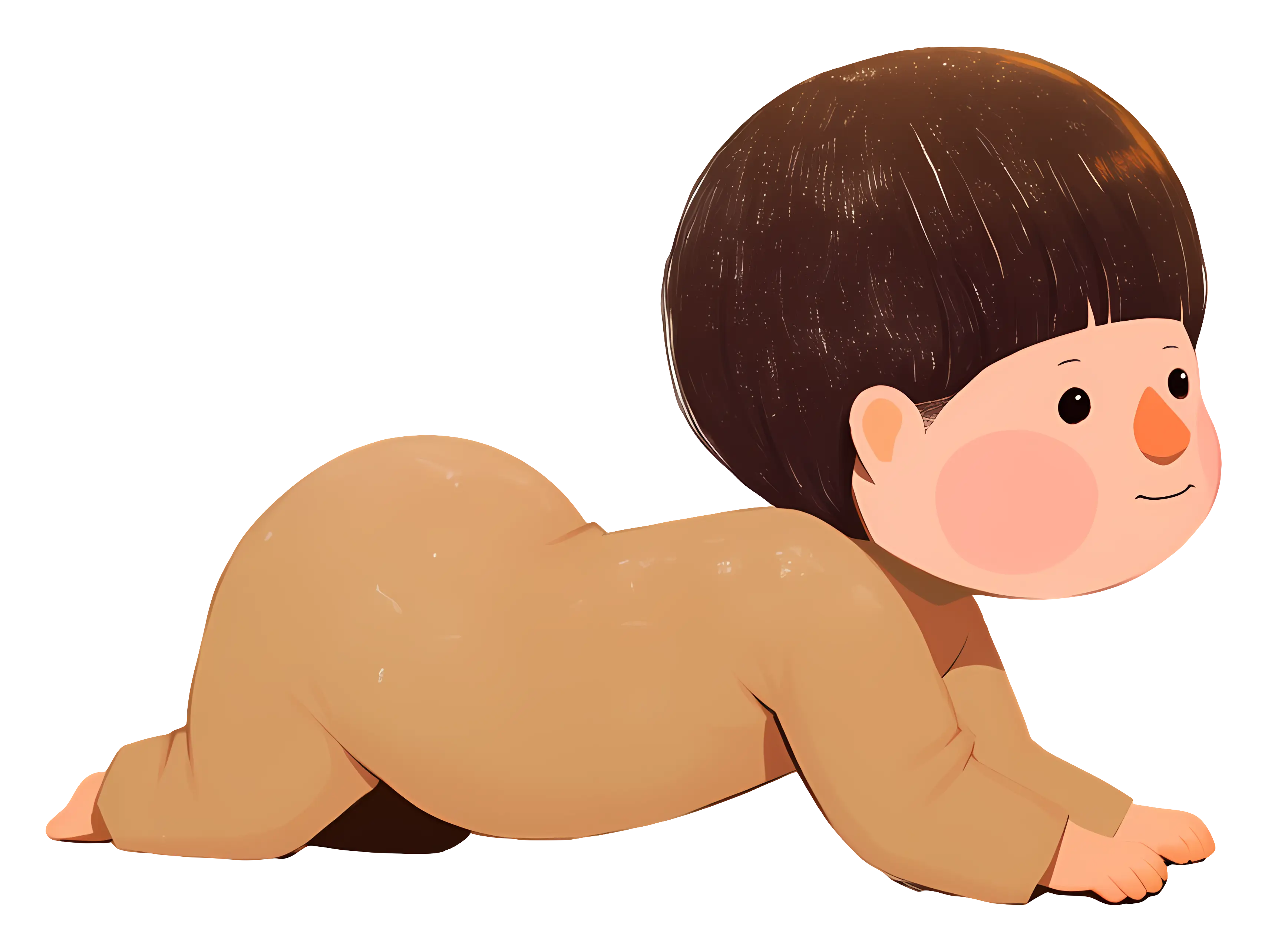 Crawling Baby Illustration
