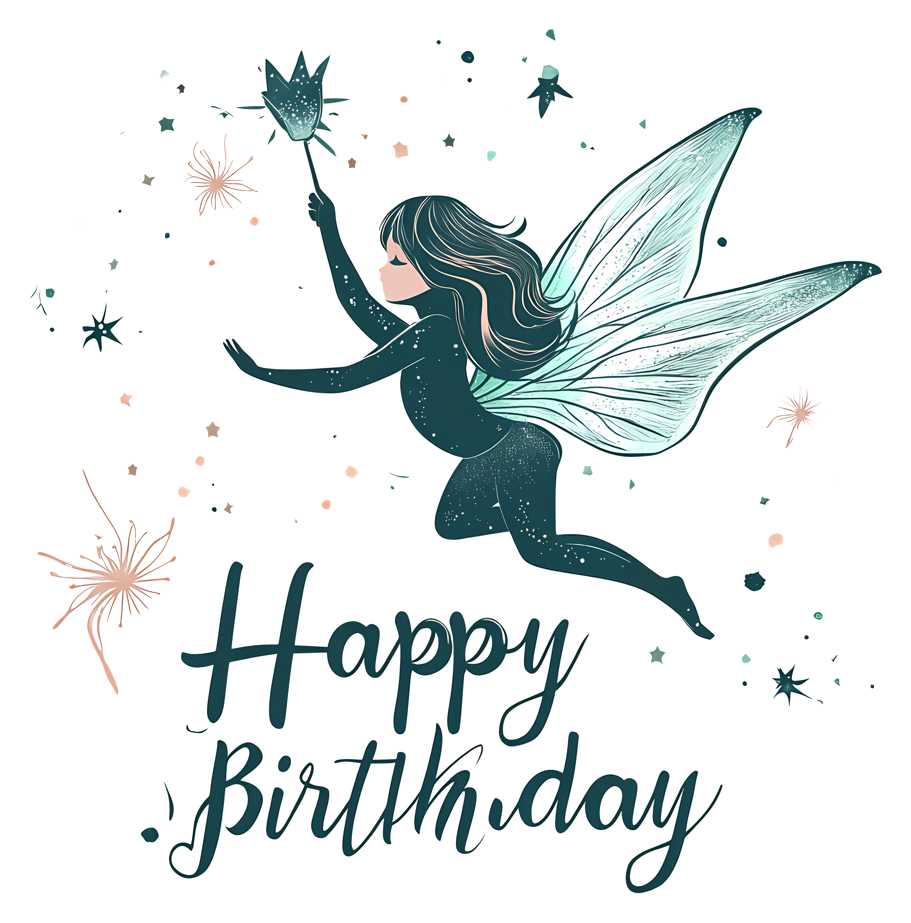 Whimsical Fairy Birthday Greeting