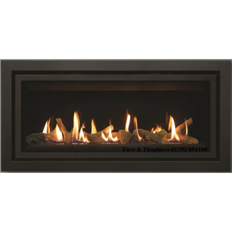 Modern Fireplace with Flames
