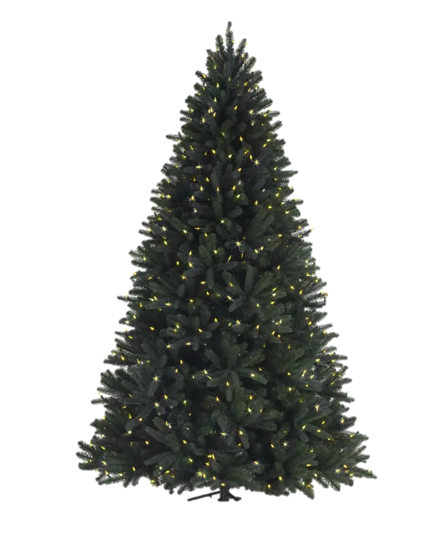 Decorated Christmas Tree with Lights