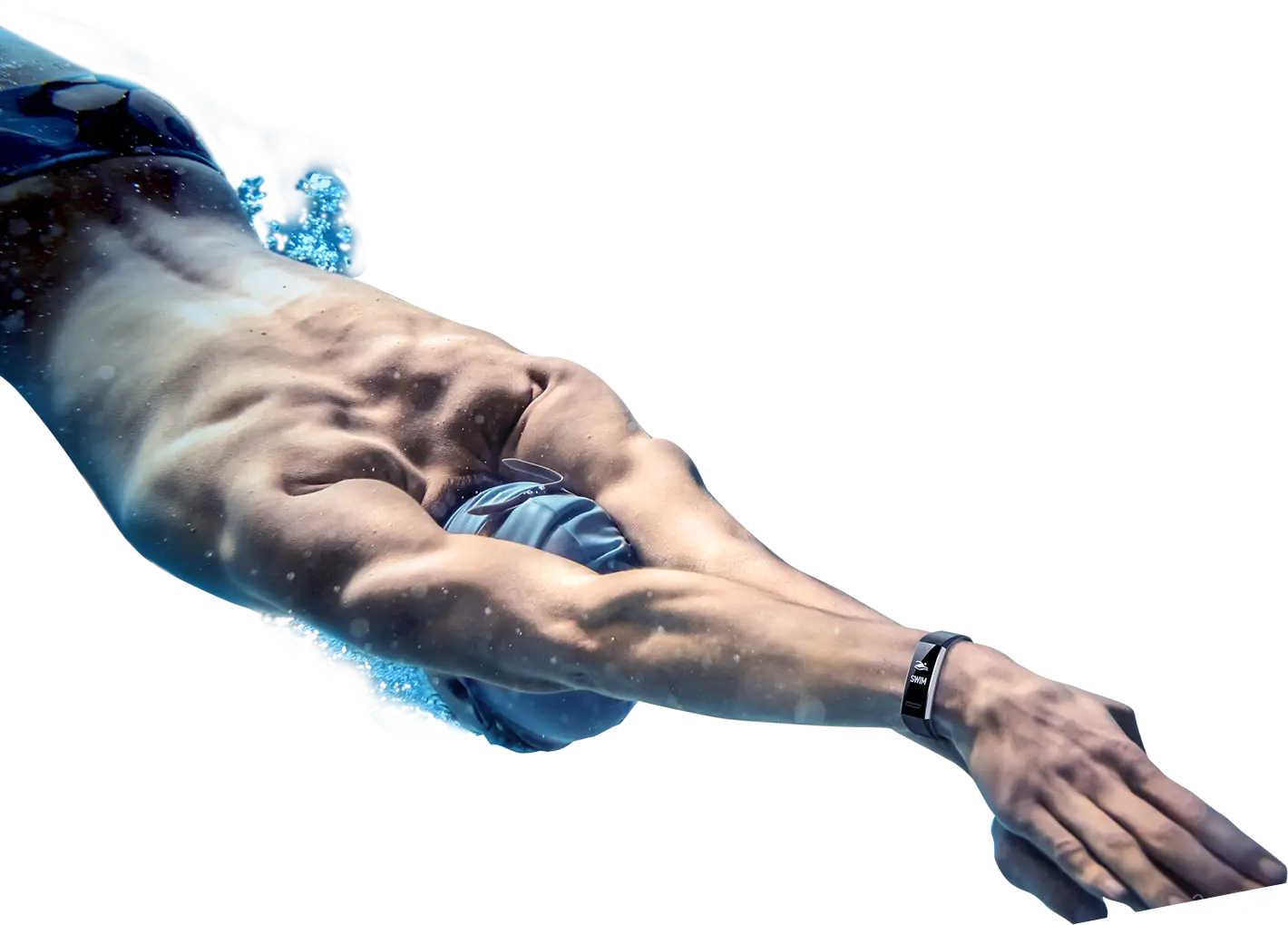 Swimmer Diving into Water