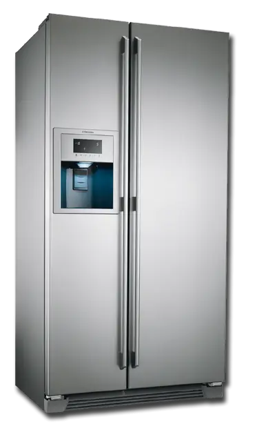 Modern Stainless Steel Refrigerator with Double Doors
