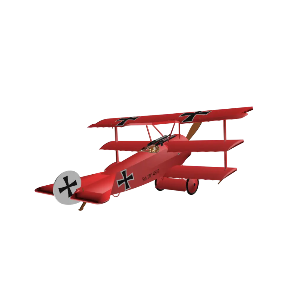 Red Vintage Biplane Toy