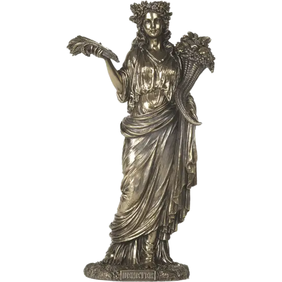 Bronze Goddess Statue Symbolizing Prosperity