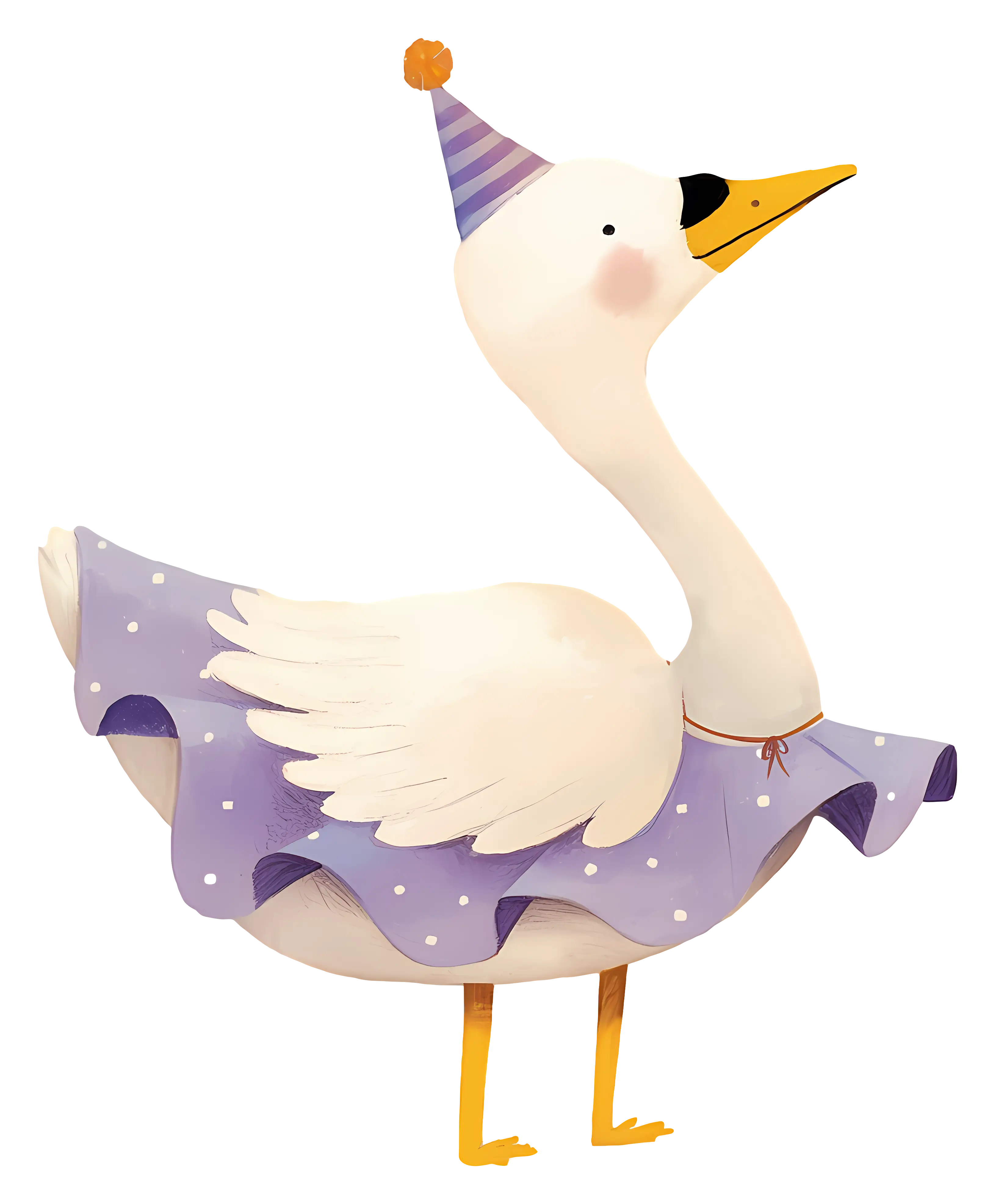 Party Swan in Festive Costume
