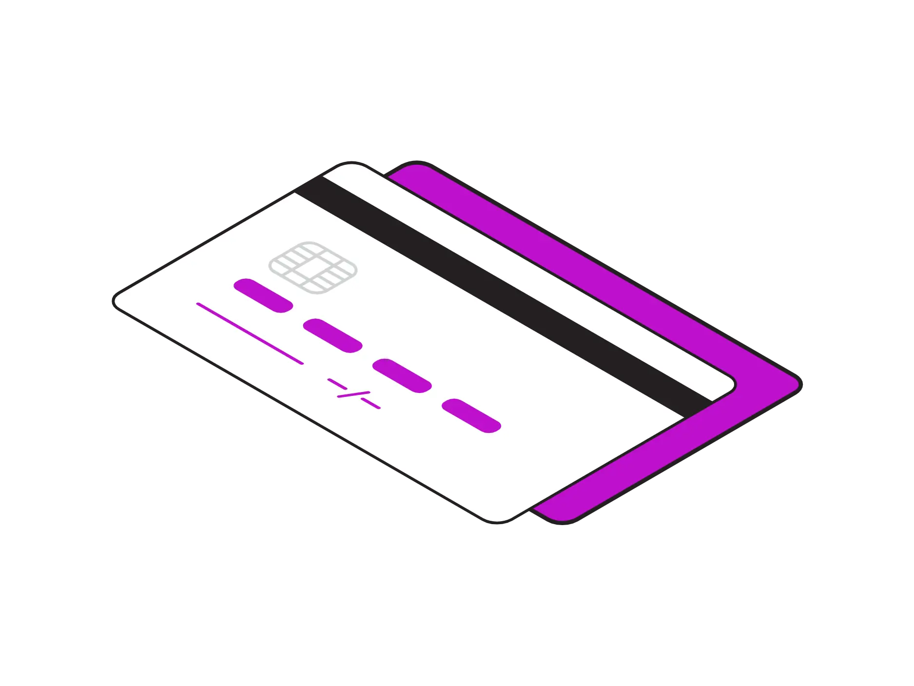 Credit Card Illustration with Modern Design