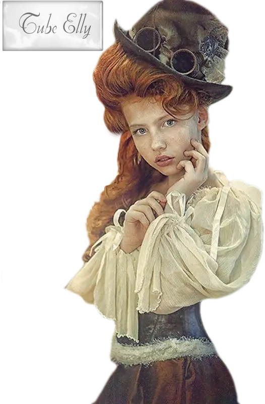 Victorian Era Girl Illustration