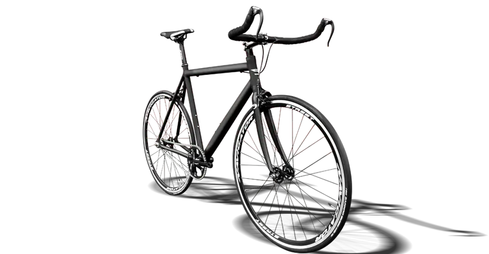 Sleek Black Road Bicycle